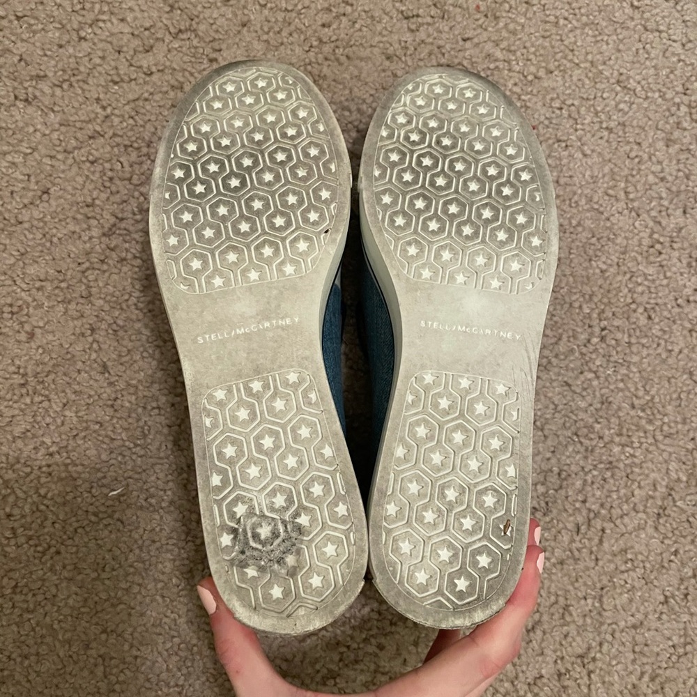 Stella McCartney Binx Denim Platform Sneakers - Picture 8 of 9